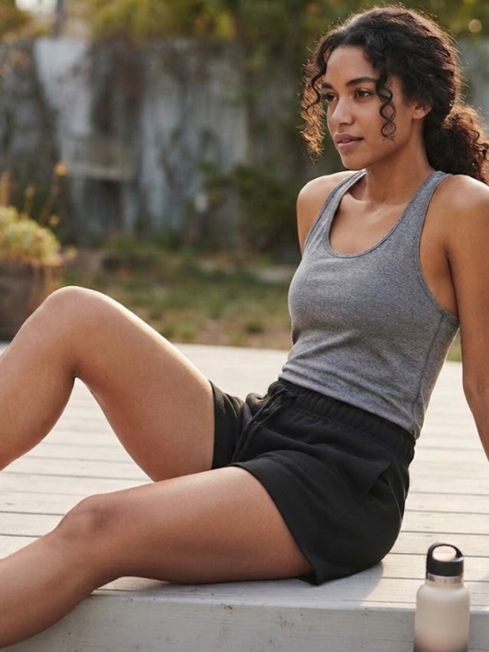 No Boundaries Women's Jogger Shorts Black Size XS (Extra Small)
